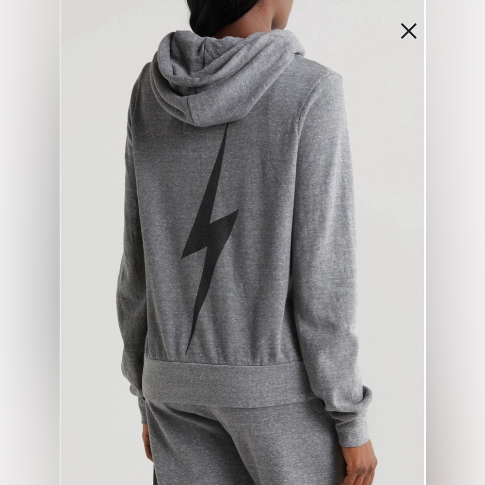 Aviator Nation Gray Bolt Hoodie - Picture 2 of 7